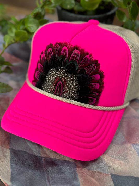 Feathered Hottie Feather Trucker