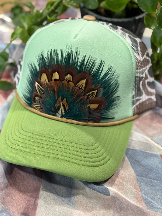 Duck Camo Feather Trucker