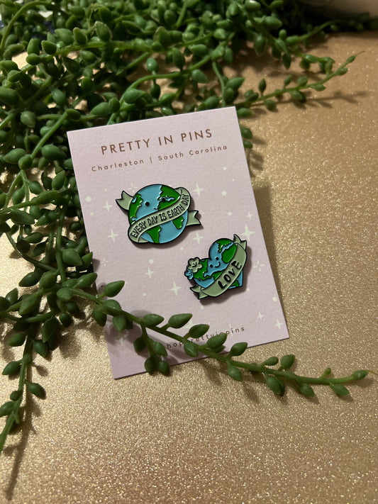 Earth Pin (Set of 2)