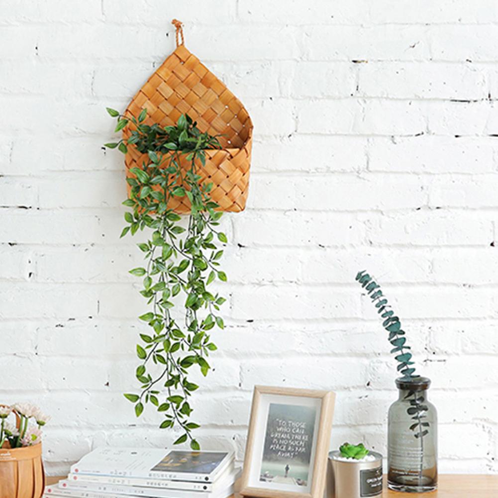 Hanging Wicker Flower Basket