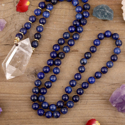 Lapis & Quartz Necklace